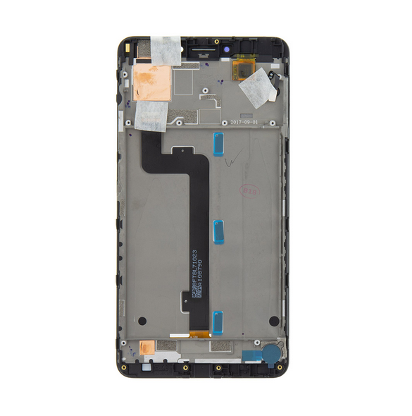LCD-display + Touch Unit + Framsida för Xiaomi Mi Max 2 - Svart (Service Pack)