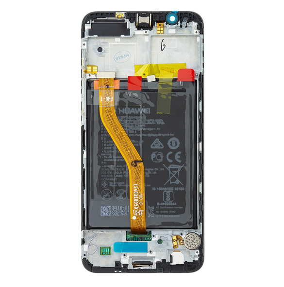 LCD-display + Touch Unit + Framsida Huawei Honor View 10 - Svart (Service Pack)