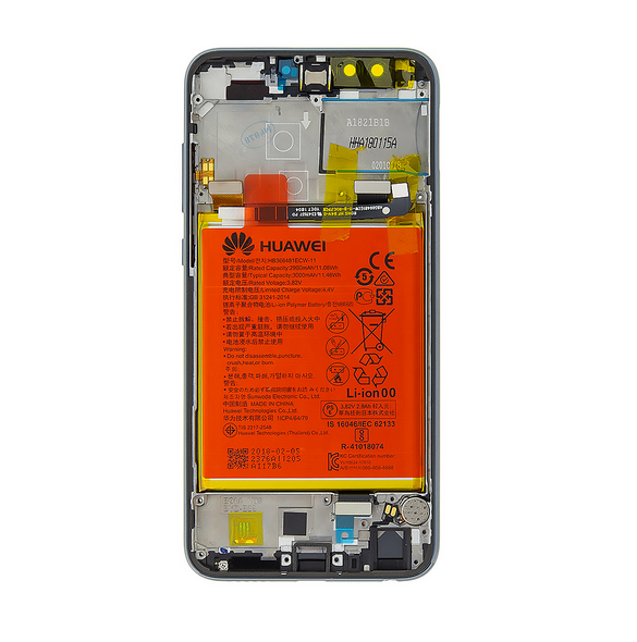 LCD-display + Touch Unit + Framsida Huawei Honor 9 Lite - Svart (Service Pack)
