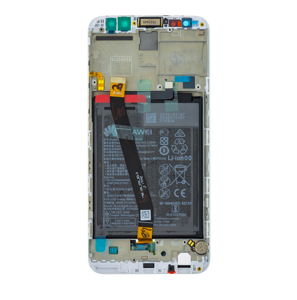 LCD-skärm + beröringsenhet + framsida Huawei Mate 10 Lite - Guld (Service Pack)