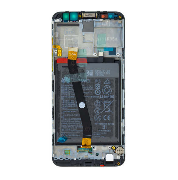 LCD-display + Touch Unit + Framsida Huawei Mate 10 Lite - Svart (Service Pack)