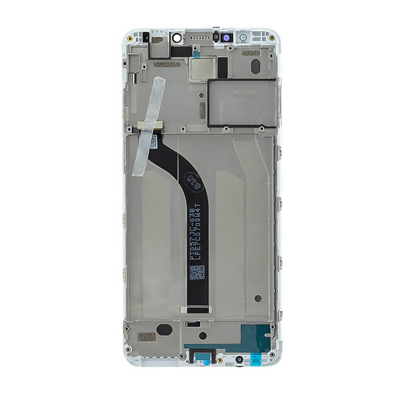 LCD-skärm + beröringsenhet + framsida för Xiaomi Redmi 5 - Vit