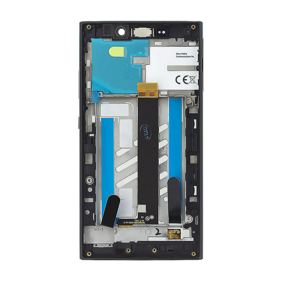 LCD-skärm Touch Unit Front Cover Sony Xperia L2 H3311 - Svart (Service Pack)