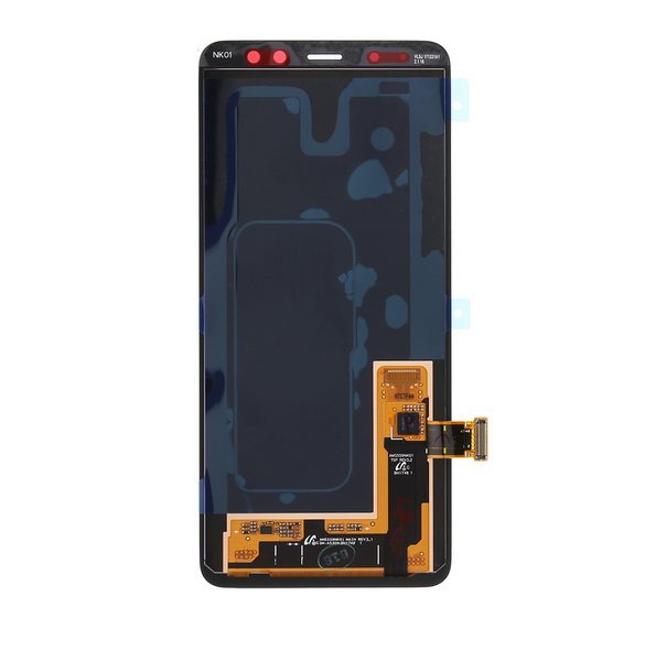 LCD-display + Touch Unit Samsung Galaxy A8 2018 A530 - Svart (Service Pack)