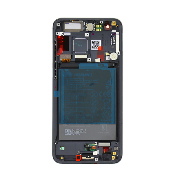 LCD-display + Touch Unit + Framsida Huawei Honor 9 - Svart (Service Pack)