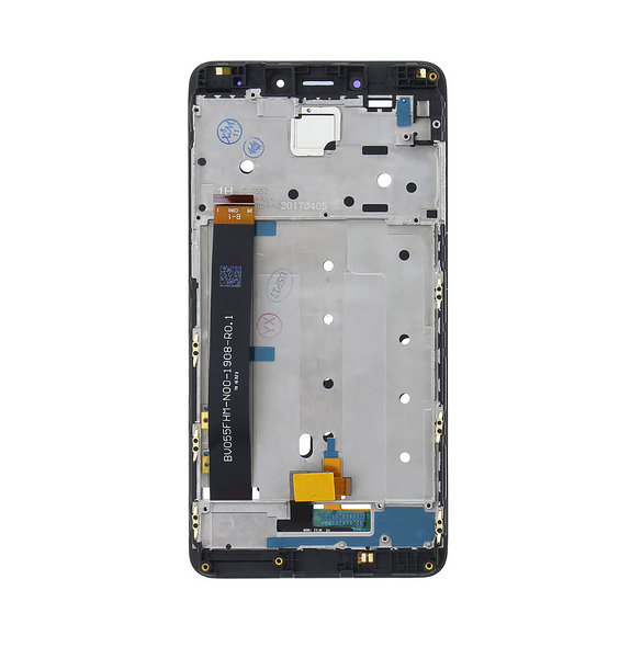 LCD-display + Touch Unit + Framsida för Xiaomi Redmi Note 4 - Svart