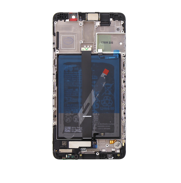 LCD-display + Touch Unit + Framsida Huawei Mate 9 - Svart (Service Pack)