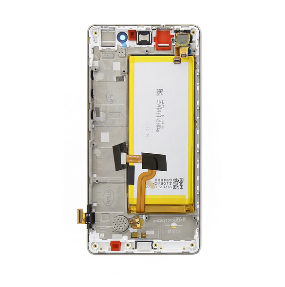 LCD-display + Touch Unit + Framsida Huawei P8 Lite - Vit (Service Pack)