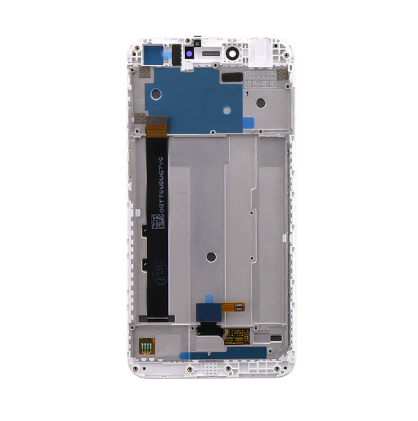 LCD-display + Touch Unit + Framsida för Xiaomi Redmi Note 5A - Vit