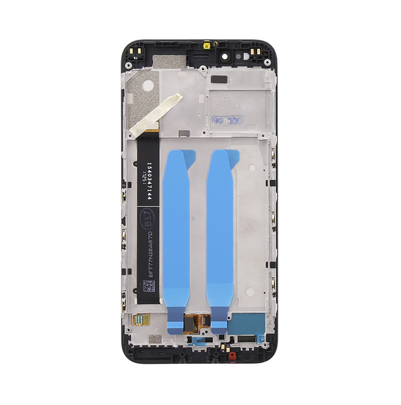 LCD-display + Touch Unit + Framsida för Xiaomi Mi A1 - Svart