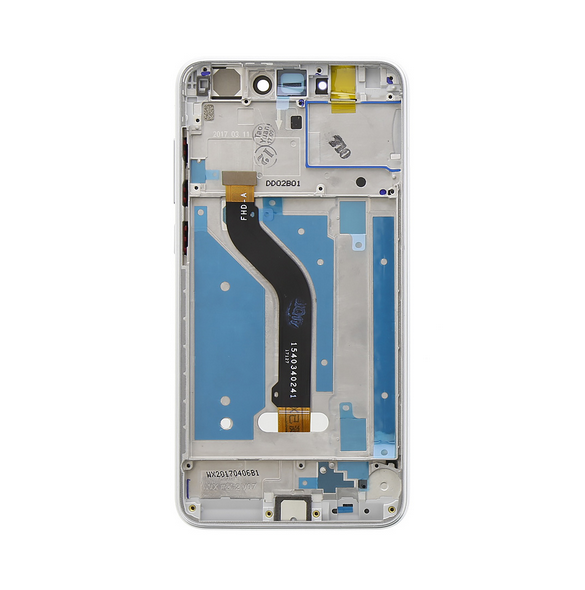 LCD-display + Touch Unit + Framsida Huawei P8 / P9 Lite 2017 - Vit