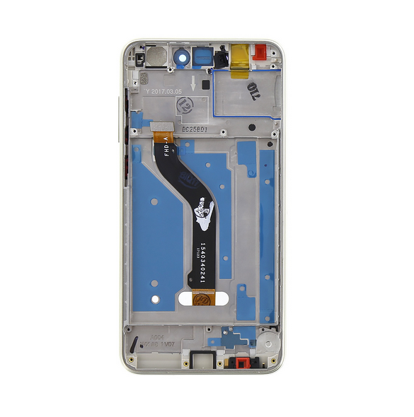 LCD-display + Touch Unit + Framsida Huawei P8 / P9 Lite 2017 - Guld