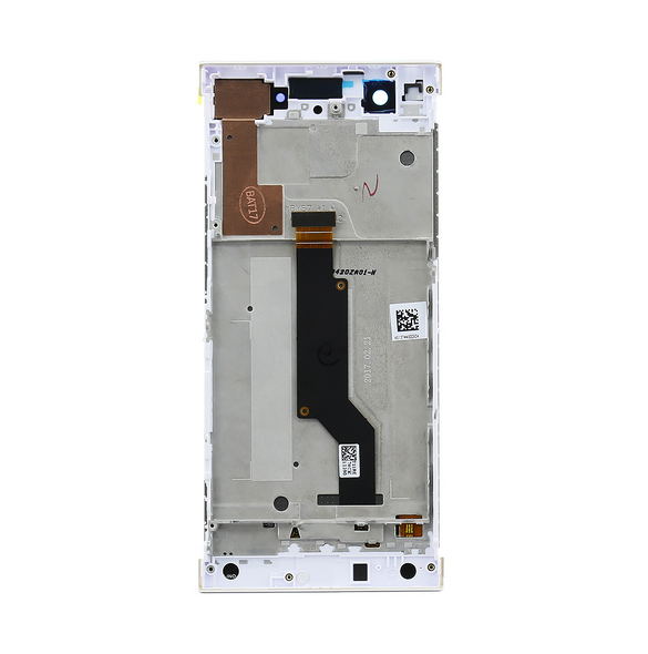 LCD-skärm + pekdon + främre skal Sony Xperia XA1 G3121 - Vit (Service Pack)