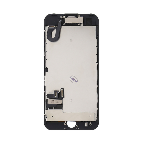 LCD-display + Touch Unit med små delar iPhone 7 - Svart