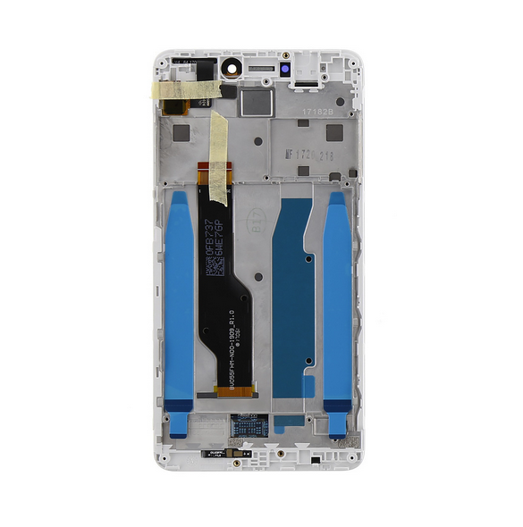 LCD-display + beröringsenhet + framsida Xiaomi Redmi Note 4 Global - Vit