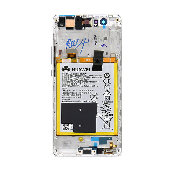LCD-display + Touch Unit + Framsida Huawei P9 Lite - Vit (Service Pack)