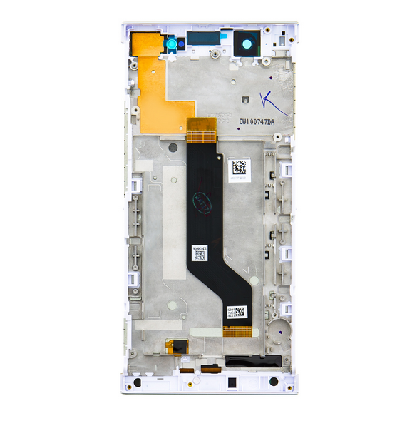 LCD-skärm + beröringsenhet + framsida Sony Xperia XA1 Ultra G3221 - Vit (Service Pack)