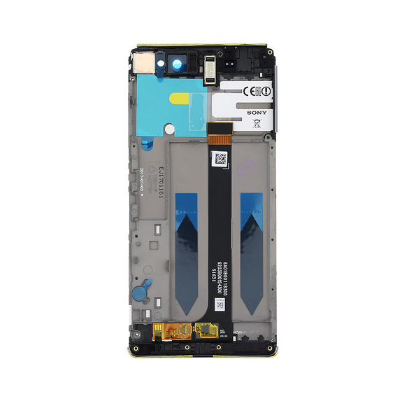 LCD-display + Touch Unit + Framsida Sony Xperia XA Ultra F3211 - Svart (Service Pack)