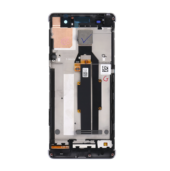 LCD-display + Touch Unit + Framsida Sony Xperia XA F3111 - Svart (Service Pack)