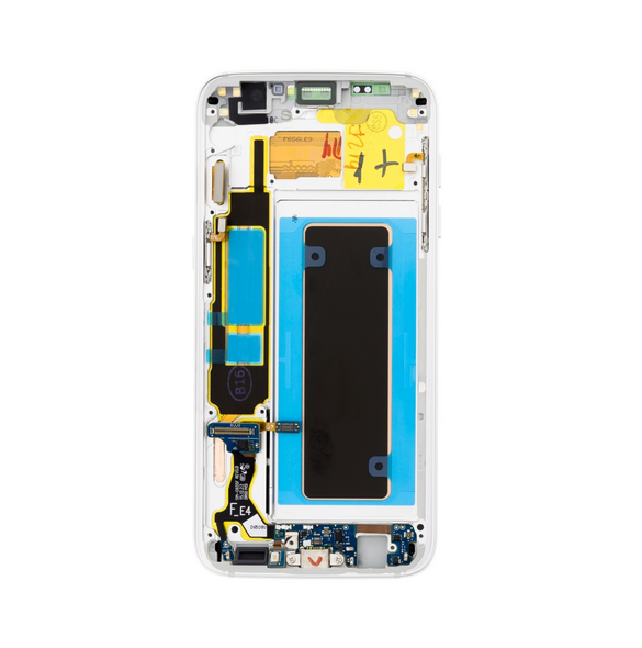 LCD-skärm + Touch Unit Samsung Galaxy S7 Edge G935 - Silver (Service Pack)