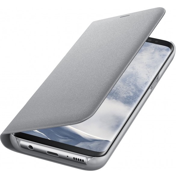 Samsung LED View Cover vikbart fodral till Samsung Galaxy S8 - Silver(NG950PSE)