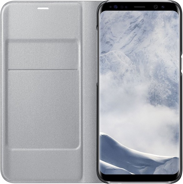 Samsung LED View Cover vikbart fodral till Samsung Galaxy S8 - Silver(NG950PSE)