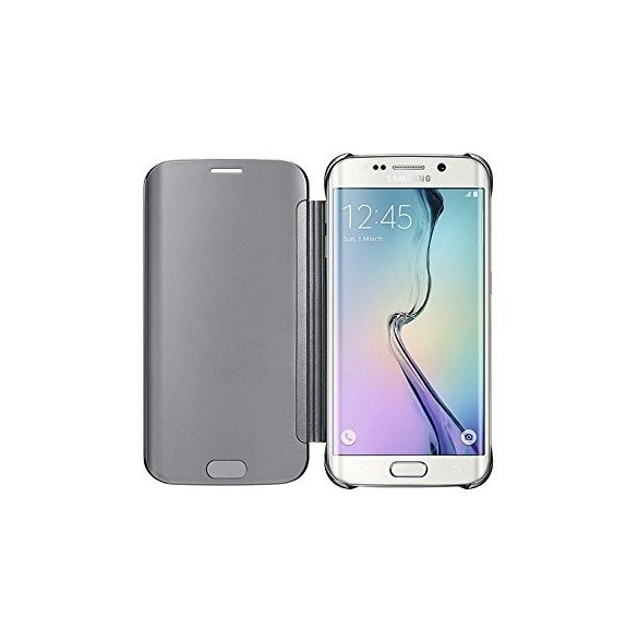 Samsung EF-ZG925BSEGWW Clear View Cover till Samsung Galaxy S6 Edge - Silver