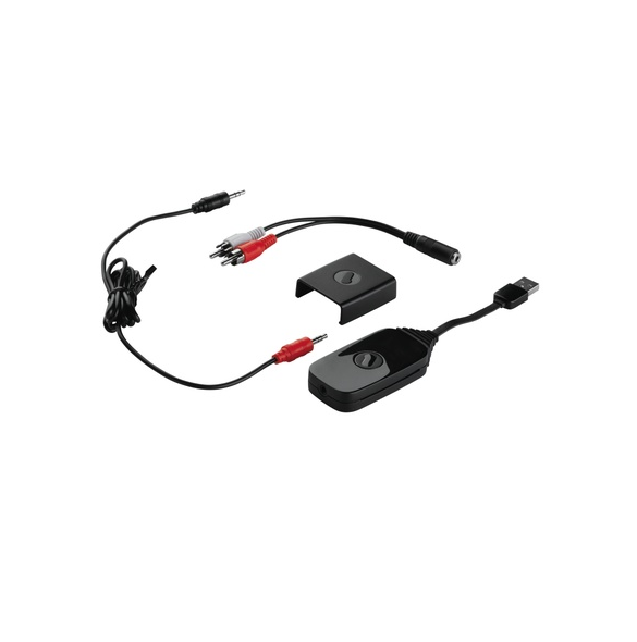 Anslut TV-ljudsändaren till din TV för att skicka ljudet till en annan Bluetooth-enhet.