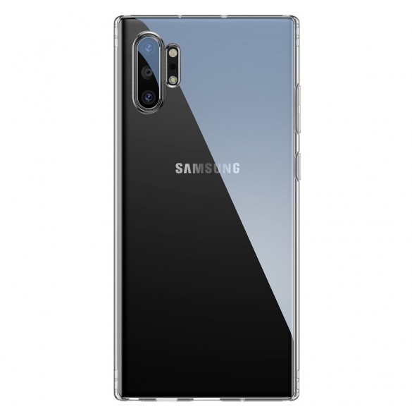 Genomskinligt och väldigt snyggt omslag Samsung Galaxy Note 10 Plus.