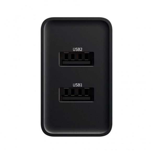 Total utgång av USB 1+ USB 2: DC 5V / 2.1A Max.