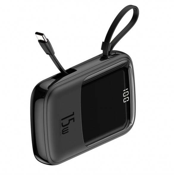 10000mAh Stor kapacitet och lång batterilivslängd som uppfyller flera laddningsbehov.