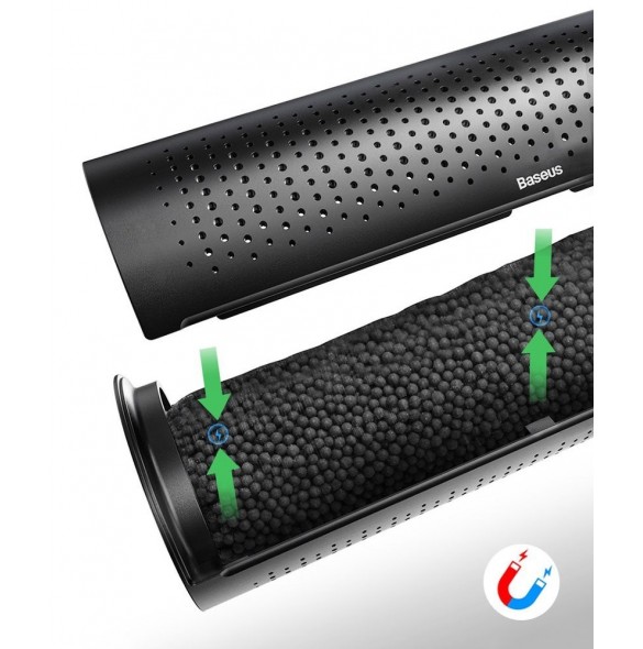Material: ABS + Aktivt kolkristall