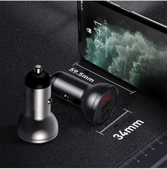 USB 1+ USB 2-utgång: 5V-4.8A