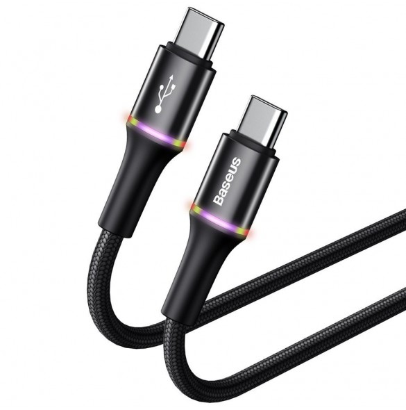 USB Typ C - USB Typ C-kabel med LED-ljus