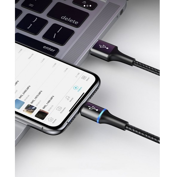 Kompatibilitet: Enheter med USB-typ C / micro USB / Lightning-port
