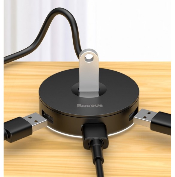 Baseus Round Box HUB Adapter (Type-C + USB A till USB3.0 * 1 + USB2.0 * 3)