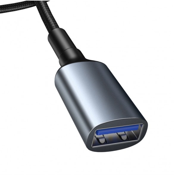 Utrustad med kardborrband för att hålla din kabel snygg