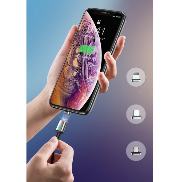 Och vid behov ansluter du en magnetkabel till telefonen.