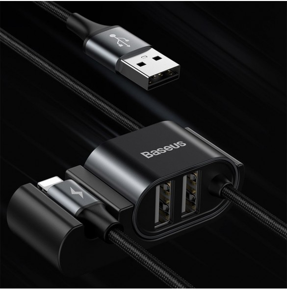 För att göra detta ska du nå kabeln med Baseus USB HUB.