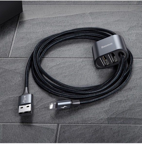 Kabel / HUB Baseus visar hantverk med uppmärksamhet på de minsta detaljerna.