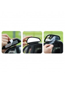 Förstorad bakre syn och säkerhetskopiera din bil medan du tittar på bakhjulen för att undvika repor.