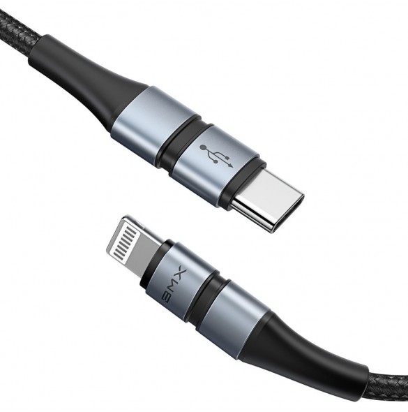 BMX dubbeldäck MFi-certifierad kabel typ c till Lightning PD 18W