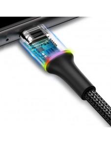 USB / mikro USB-kabel med LED-ljus