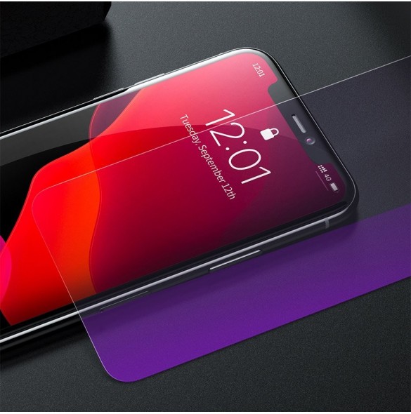 Baseus 0.3mm full glas Anti-bluelight härdat glas Film för iPhone 11 Pro Max / iPhone XS Max 6.5inch - Genomskinlig