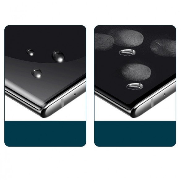 Baseus 0.15mm helskärmskyddad mjukskyddsskydd mot explosion för Samsung Galaxy Note10 - Svart