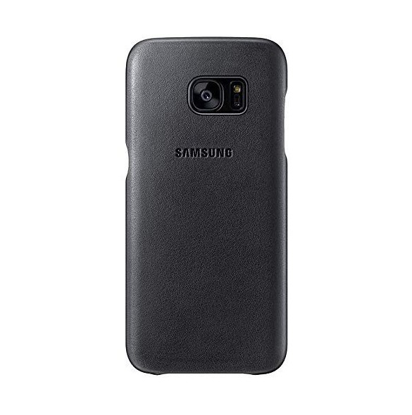 Samsung EF-VG935LBEGWW Läderskal till Samsung Galaxy S7 Edge - Svart