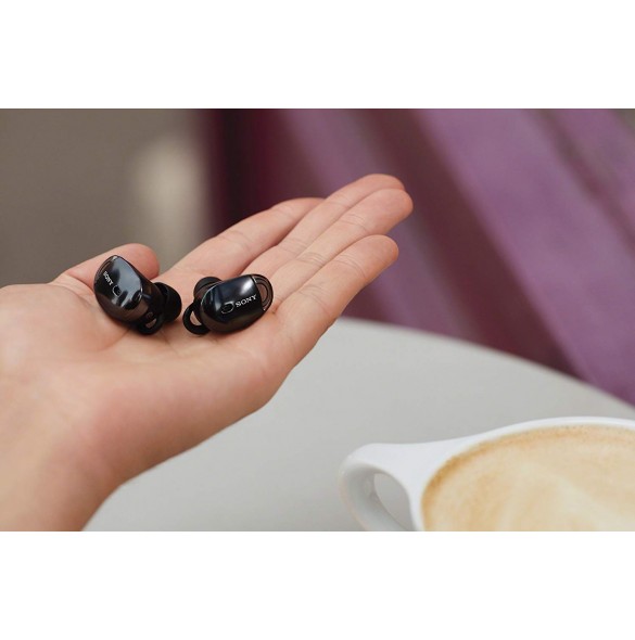 Sony WF-1000X Truly Wireless In-Ear Noise Cancelling Headphones - Svart