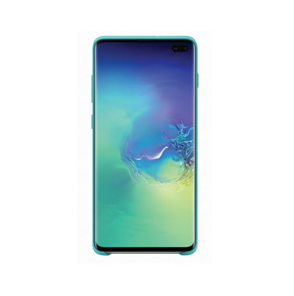 Grönt och väldigt snyggt omslag Samsung Galaxy S10 Plus.