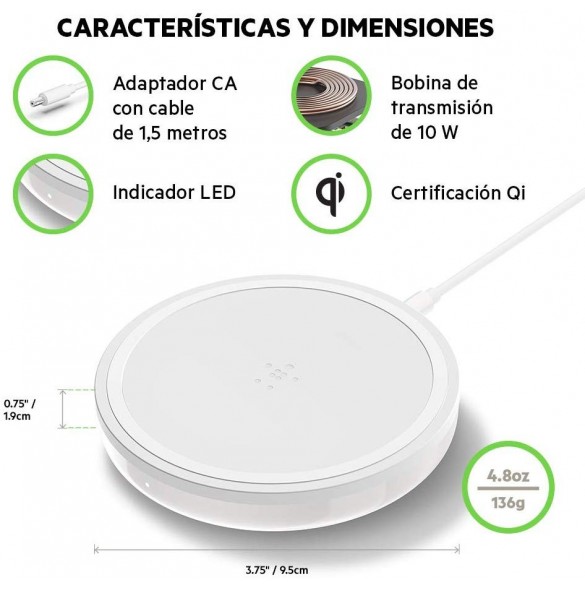 Belkin Boost Up Wireless Charging Pad - Vit