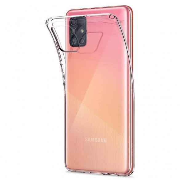 Samsung Galaxy A71 och väldigt snyggt skydd från Spigen.